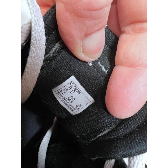 Vans Sk8-Hi Black & White Canvas Sneakers womens Size 8 High-Top Skateboarding S - Picture 6 of 8